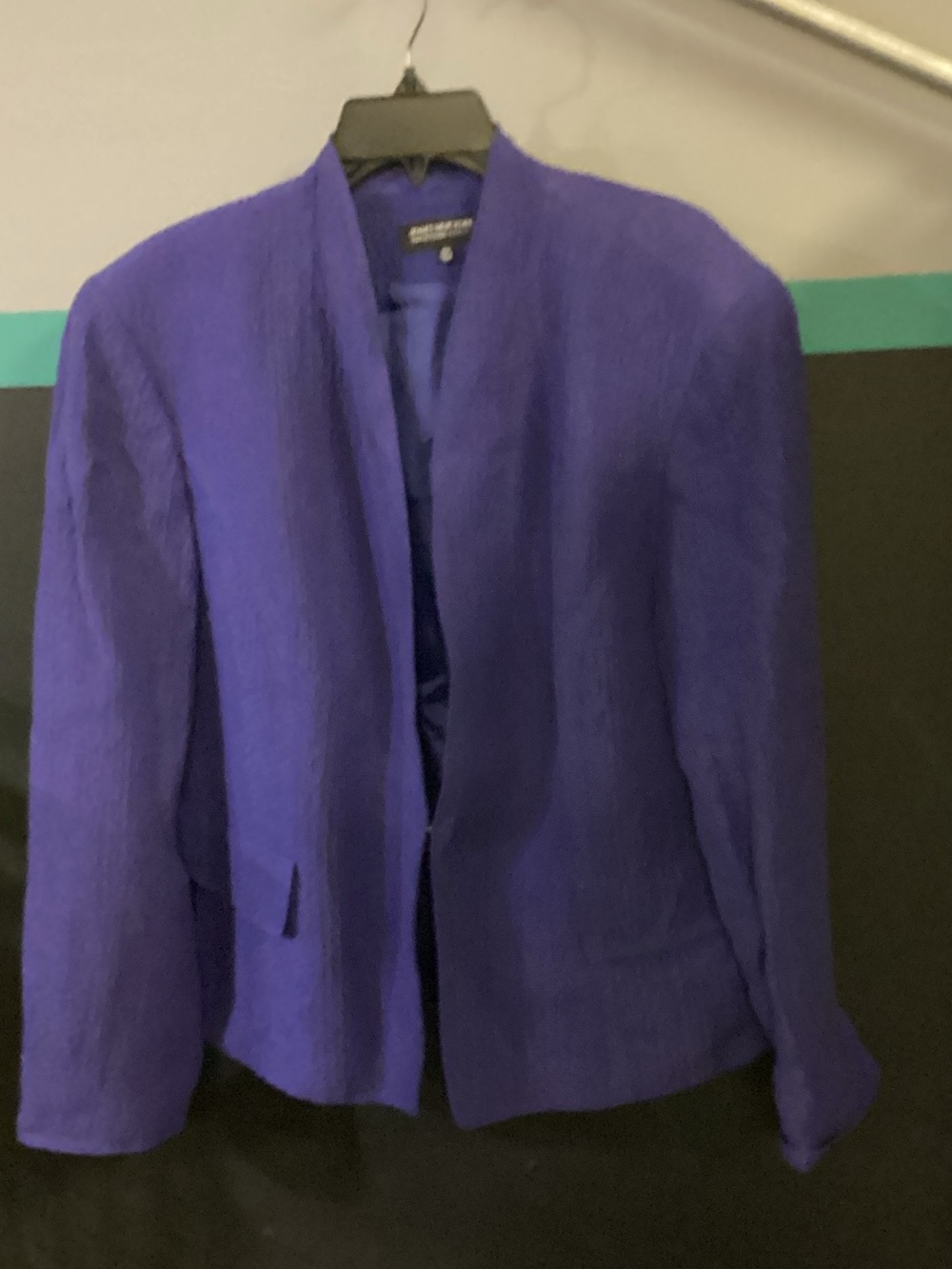 Jones New York Violet Open-Front Blazer